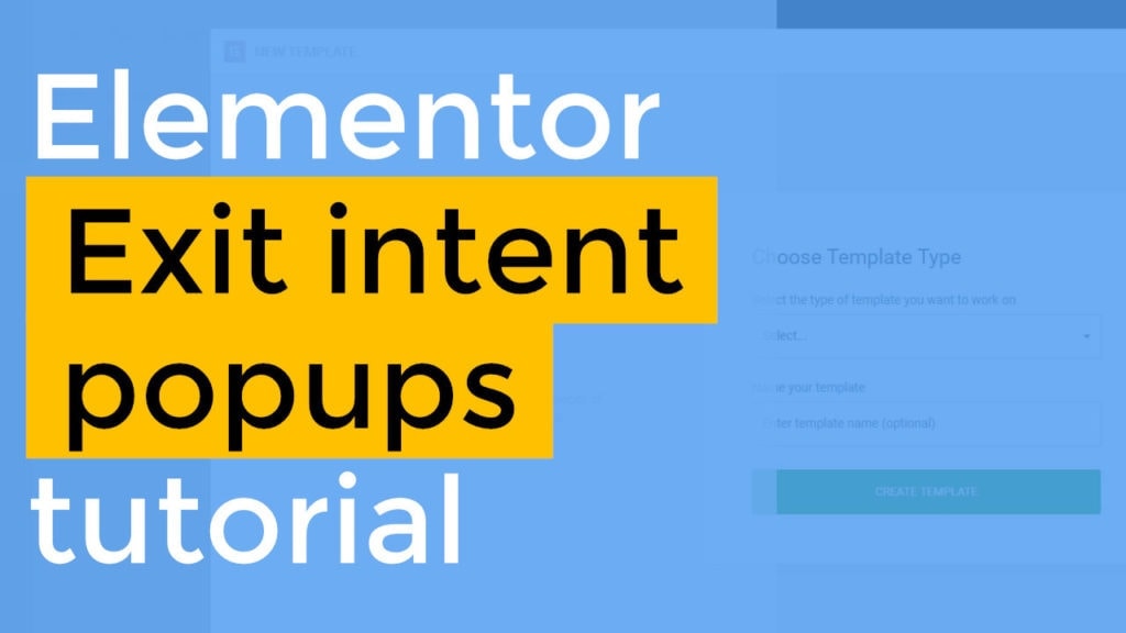 elementor exit intent popup tutorial