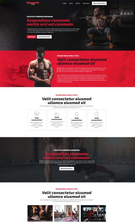 Katka Pro Fitness - Landing page