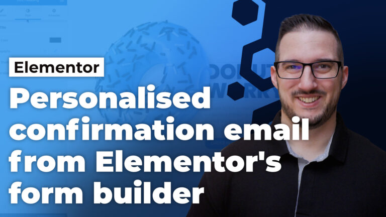 Personalised confirmation email from Elementor s form builder